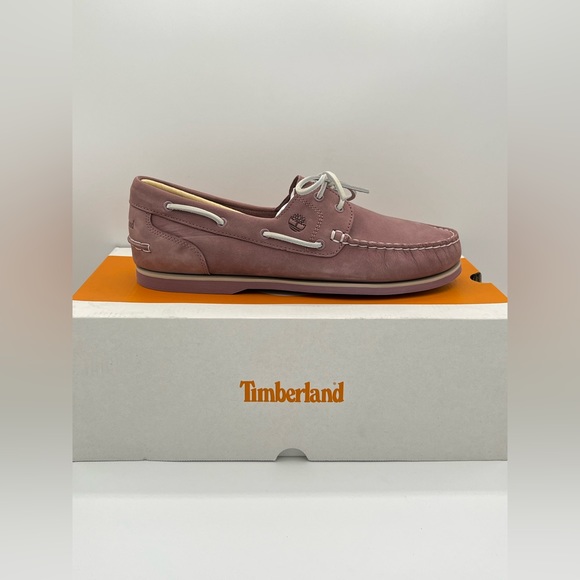 Timberland Women's Classic Amherst 2 Eye Slip On Purple Boat Shoes Size 11M New - Picture 4 of 8